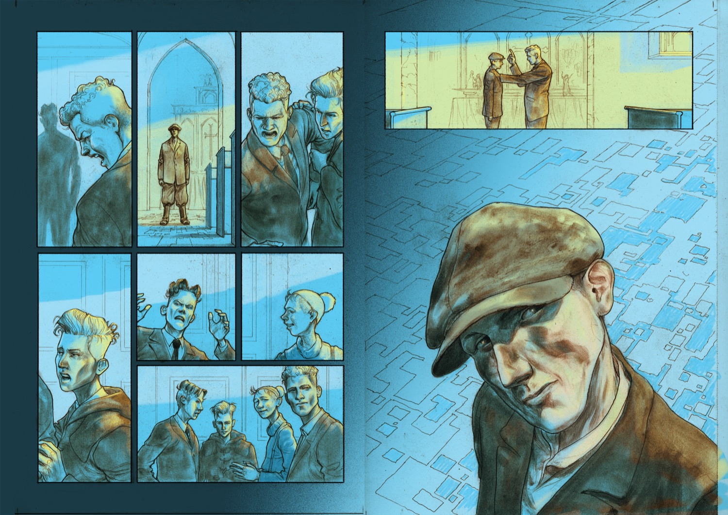 Illustration fra Drengene fra Sankt Petri