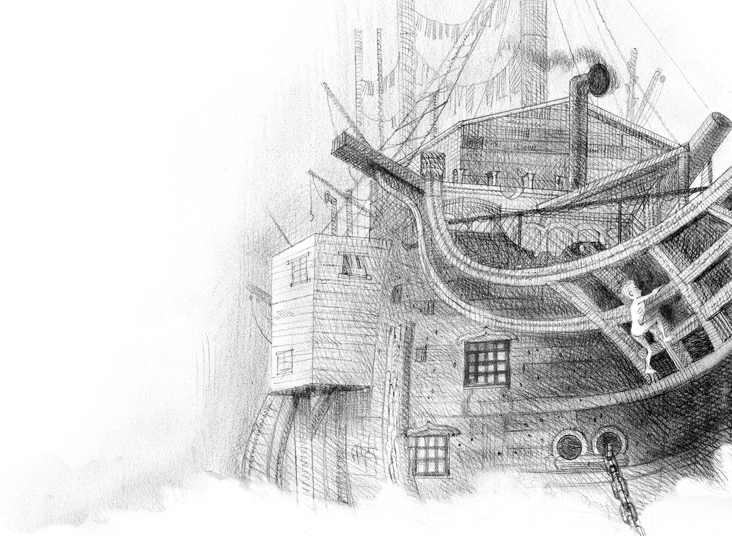 Illustration fra Fangeskibet