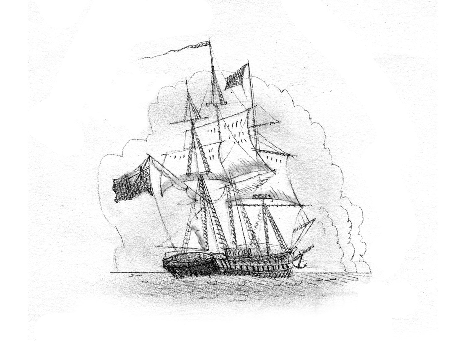 Illustration fra Fangeskibet